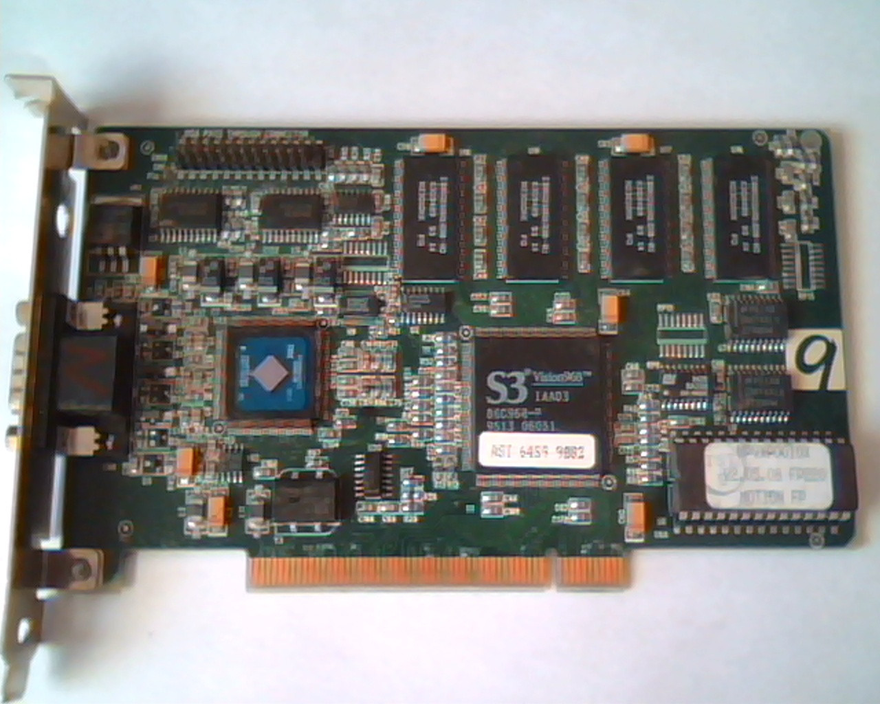 PCI Video card S3 Vision968 968 2MB V2.05.08 MPVXP0010X NumberNine PC00BPZ0-3 #9
