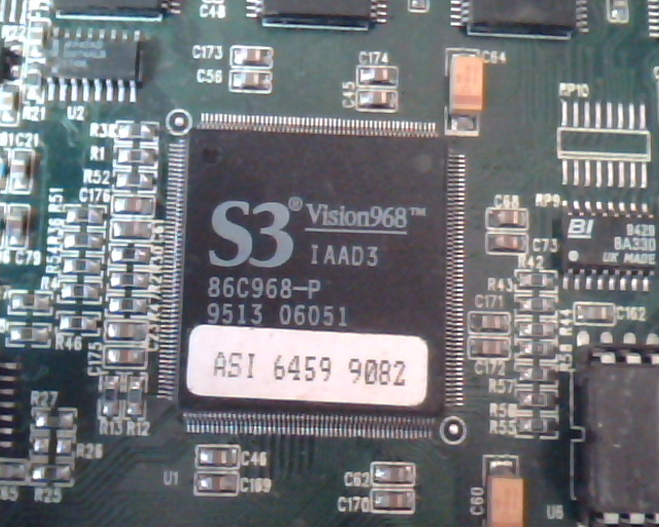 PCI Video card S3 Vision968 968 2MB V2.05.08 MPVXP0010X NumberNine PC00BPZ0-3 #9 - image 2
