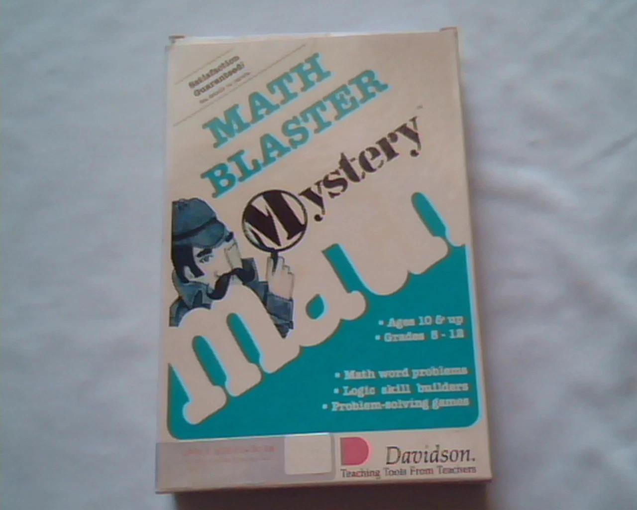 Math Blaster Mystery - Davidson 2 floppies manual - math logic games