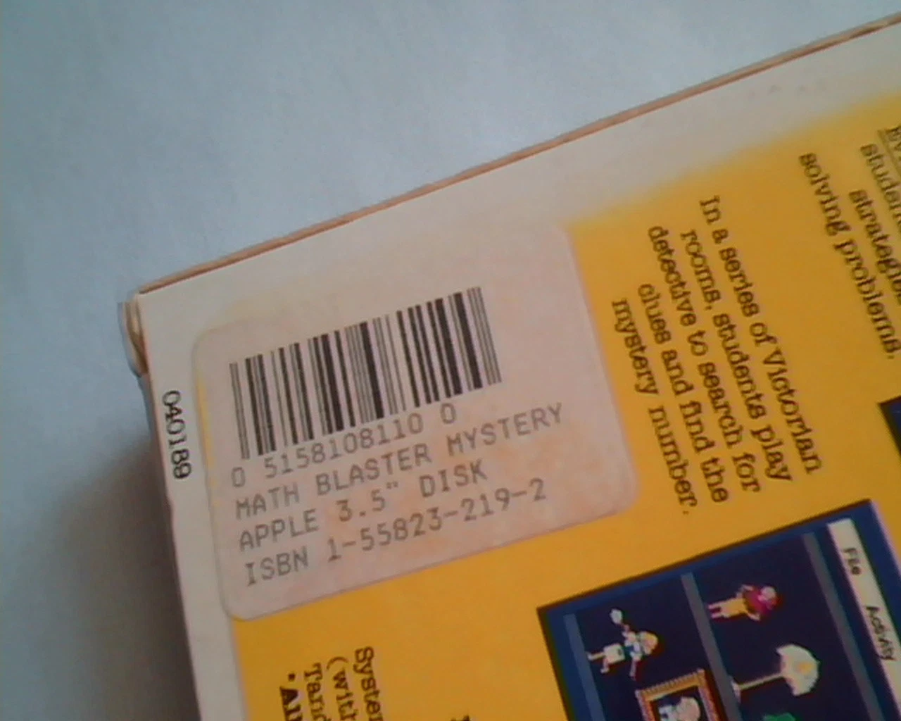 Math Blaster Mystery - Davidson 2 floppies manual - math logic games - image 7