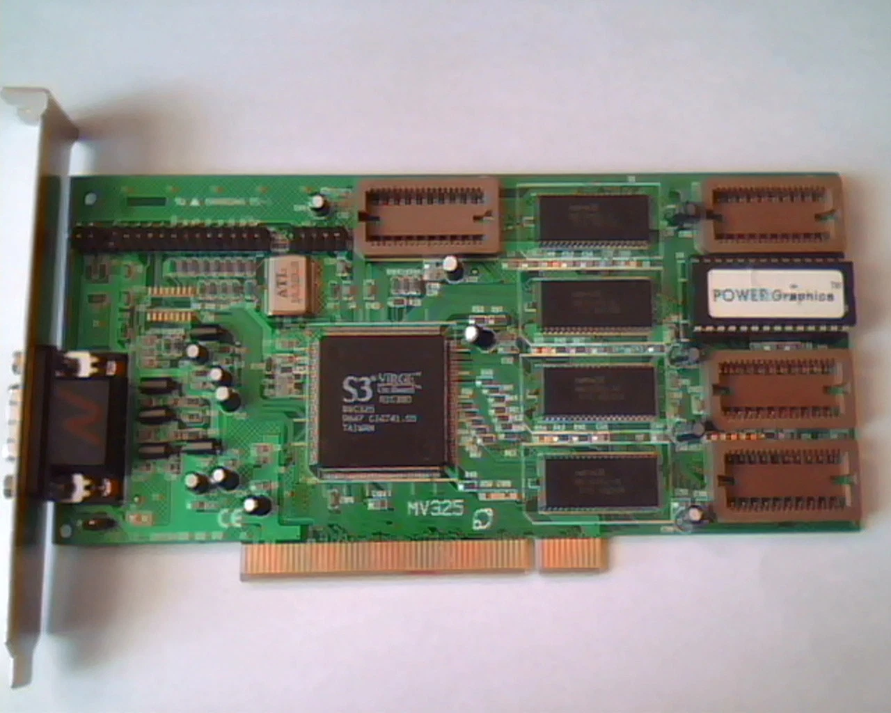 PCI Video card S3 ViRGE MV325 BNX8400-00-00 Bannsan BS-1 VGA power graphics LPB