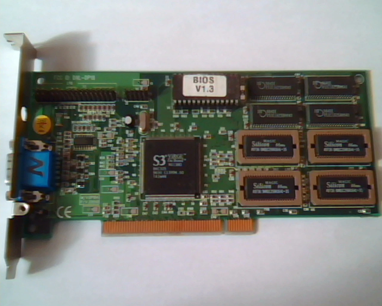 PCI Video card S3 ViRGE V1.3 with 4MB DXL-DP18 DP184 LPB VGA SVGA