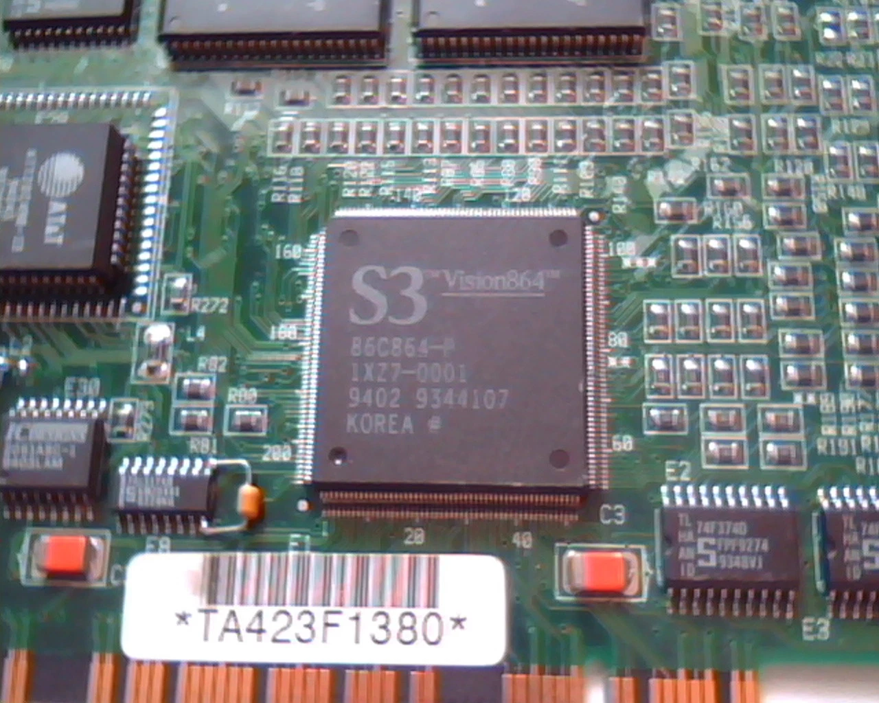 PCI Video card S3 Vision864 digital V1.00 54-23518-01 5023517-01 B01 864 VGA - image 2