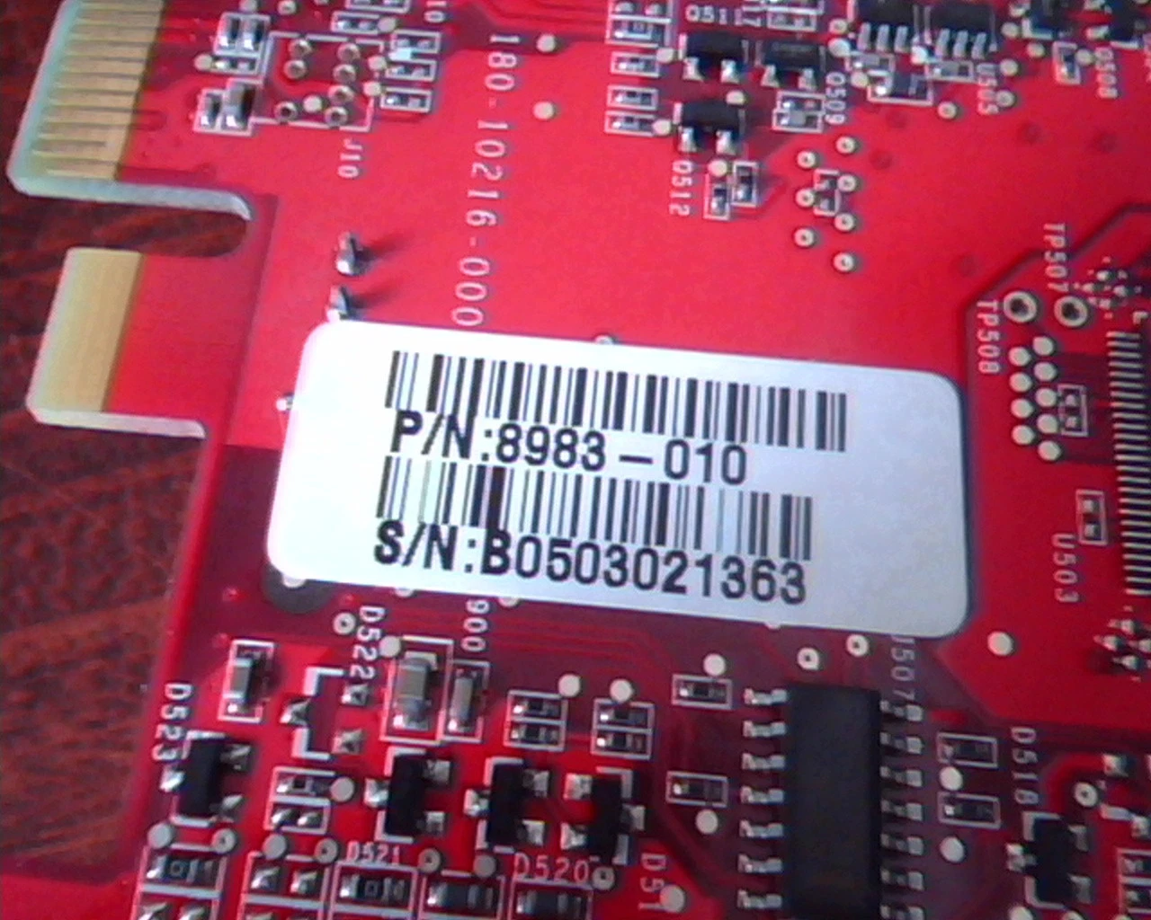 PCI-E express card MSI 8983 Ver 200 NVIDIA 8983-010 TV DVI VGA Video - image 4