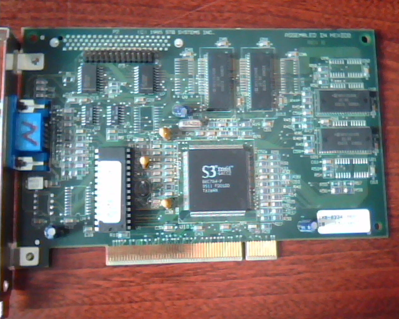 PCI Video card S3 Trio64 1X0-0334-309 STB SYstems 210-0161-002 Powergraph VGA