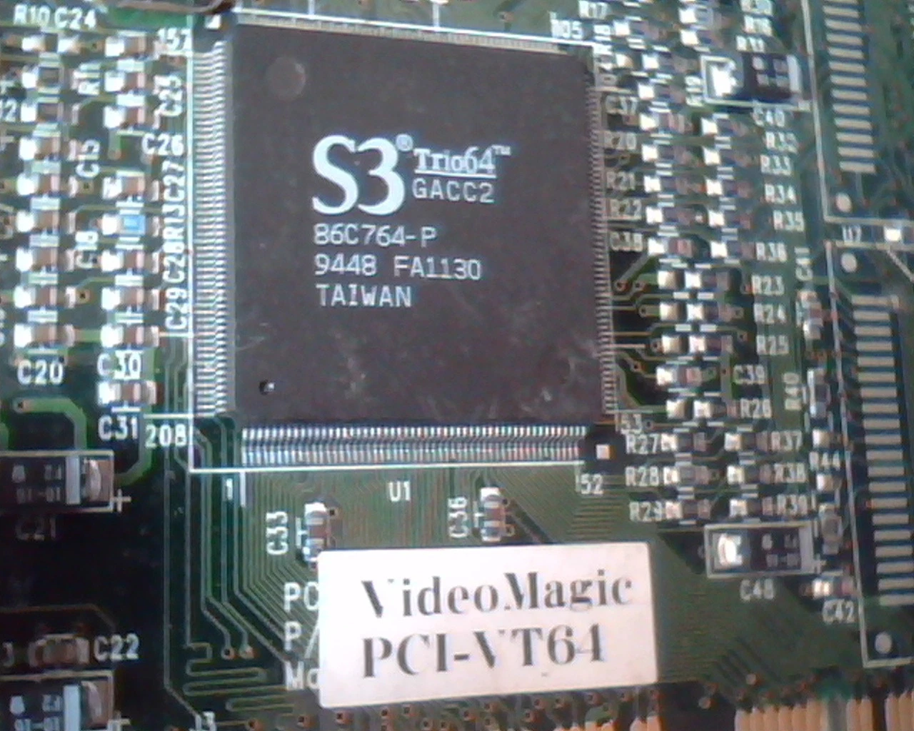 PCI Video card S3 Trio64 VideoMagic PCI-VT64 G2E-H5SS3 VGA Phoenix 4950127C - image 2