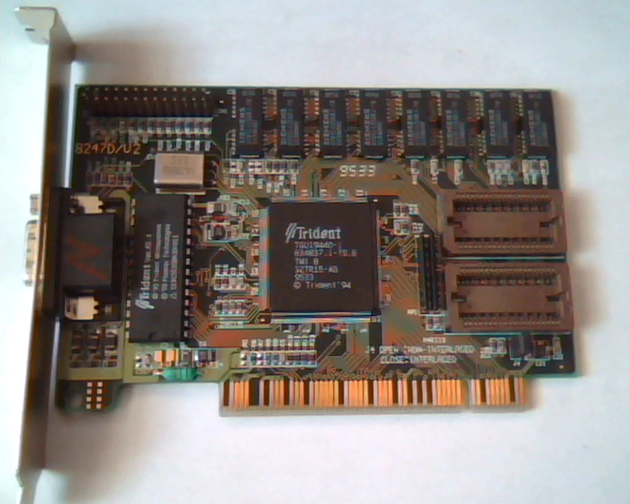 PCI Video card Trident TGUI9440-1 8247D/V2 Ver A5.4 B34837.1-TS.B VGA