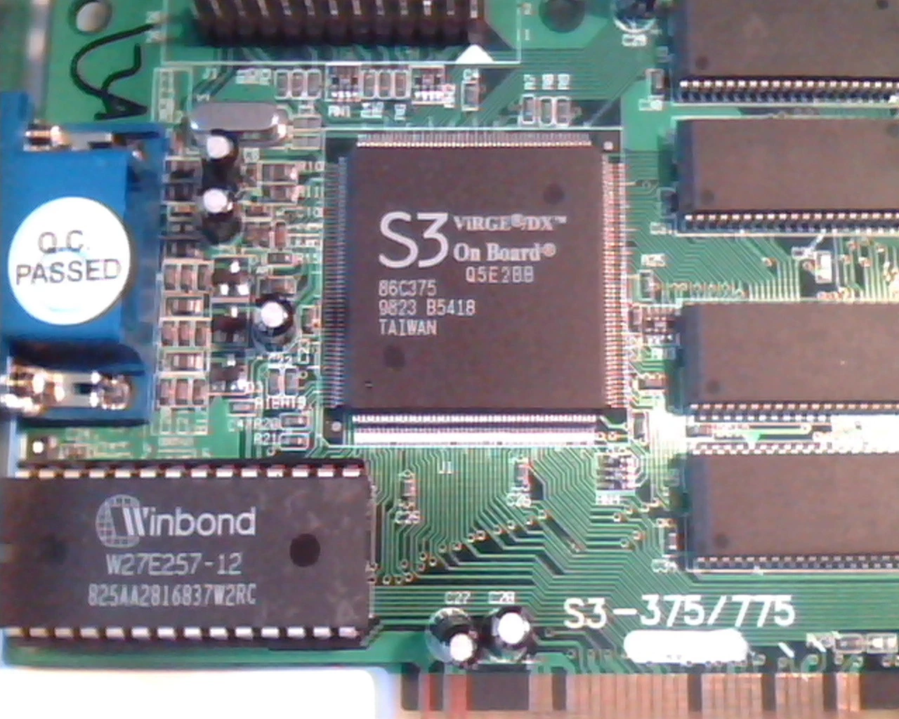 PCI Video card S3 ViRGE/DX S3-375/775 with 4MB RAM 392-0345 - image 2