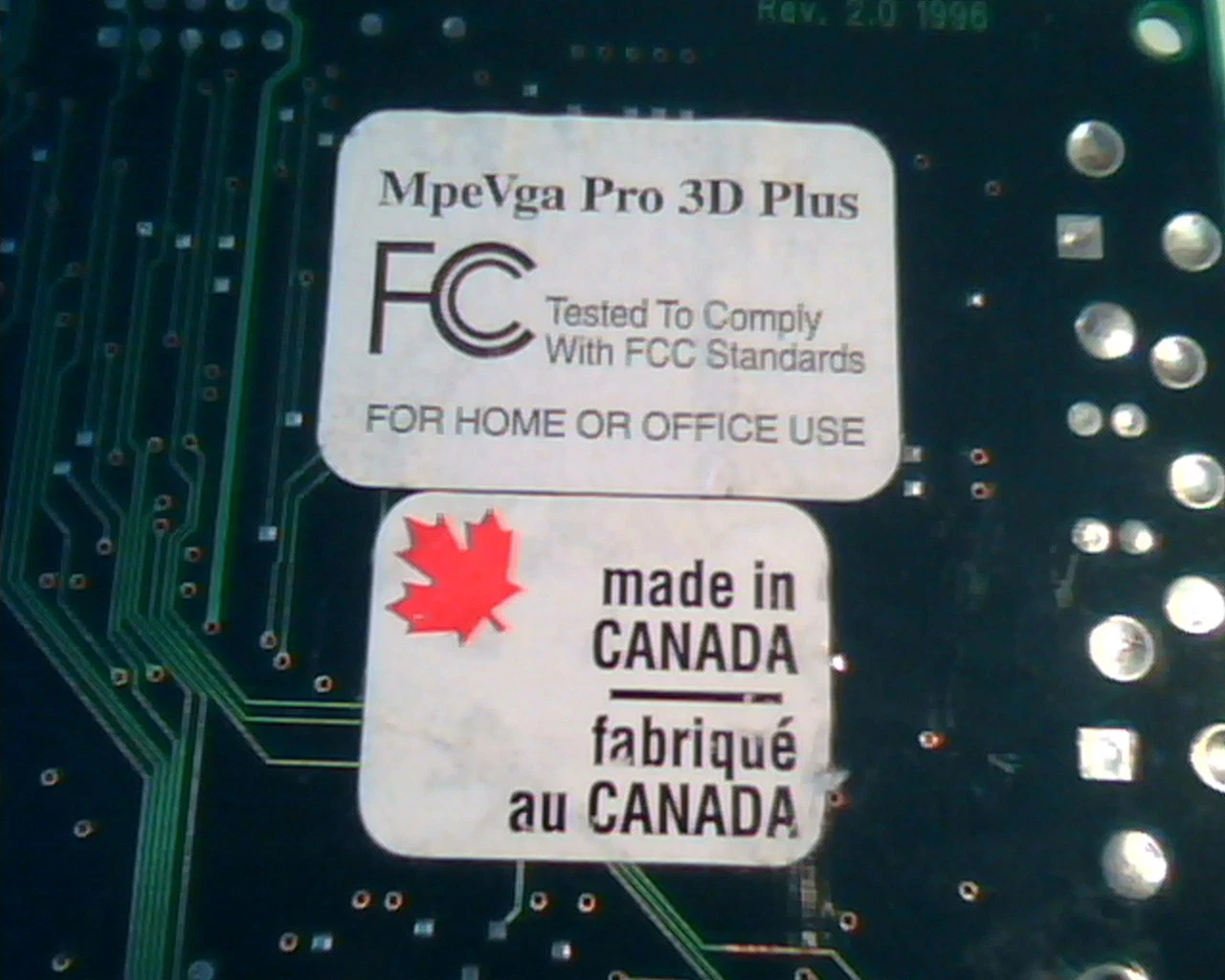 PCI Video card S3 ViRGE/DX ATL MpeVga Pro 3D Plus 1997 PRODX-2M-24 Rev 2.0 - image 5