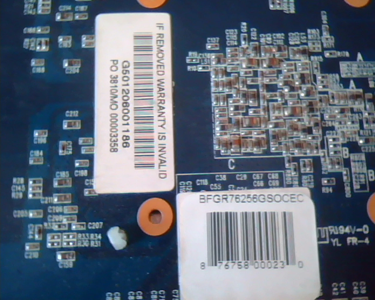 PCI-E express card BFGR76256GSOCEC 256M BFG F17A2BV161202 VGA DVI TV - image 3
