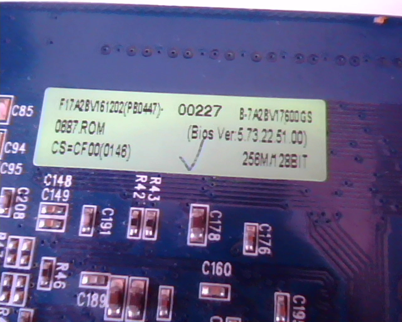 PCI-E express card BFGR76256GSOCEC 256M BFG F17A2BV161202 VGA DVI TV - image 4