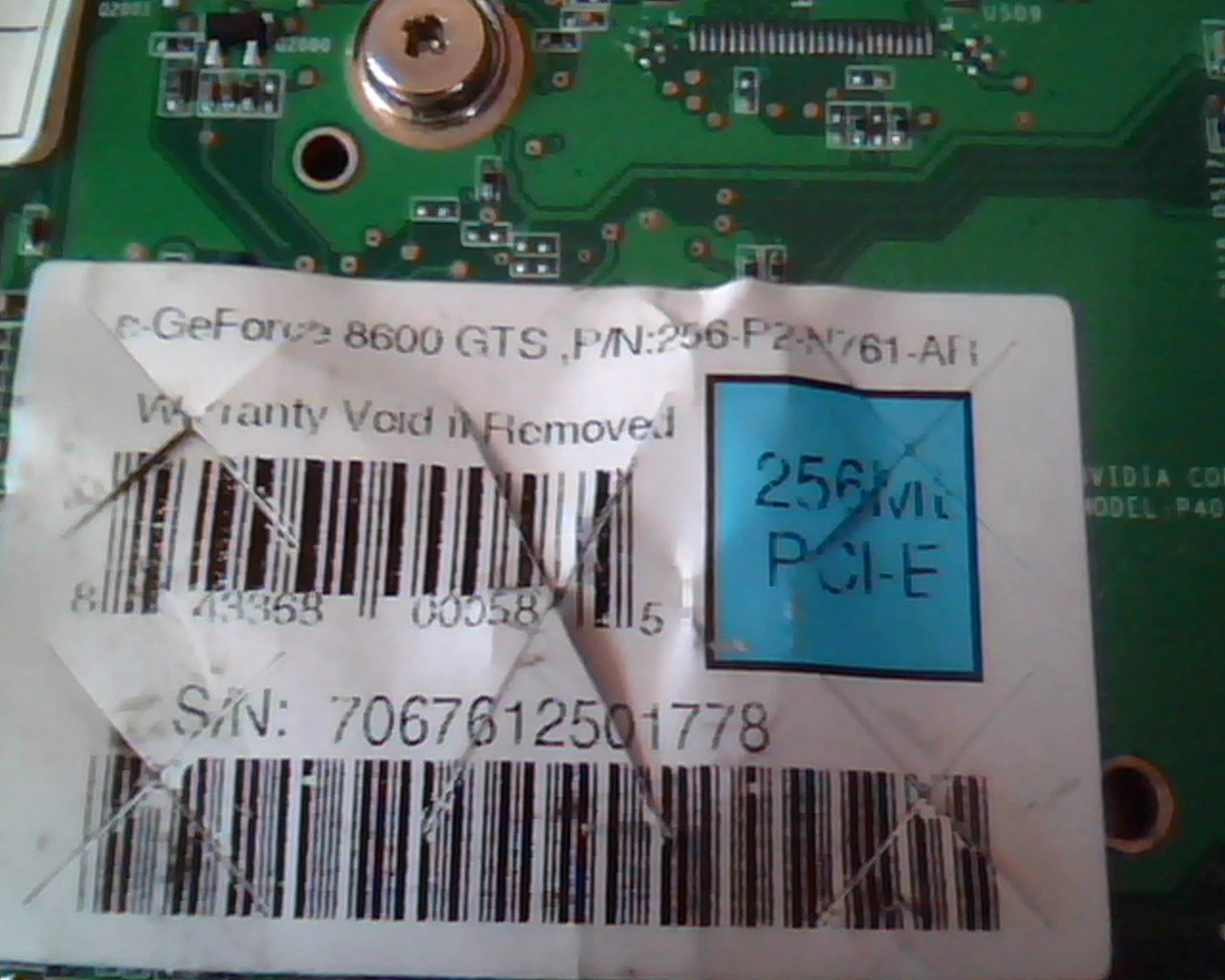 PCI-E express card EVGA e-GeForce 8600 GTS 256MB 180-10401-0000-A02 DVI TV - image 2