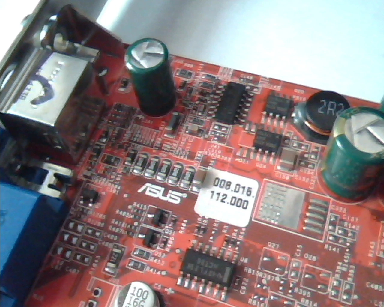 PCI-E express card ASUS RV370SE T 128M 5187-6145 1.02-B01 C1VCP5 VGA S-Video - image 3