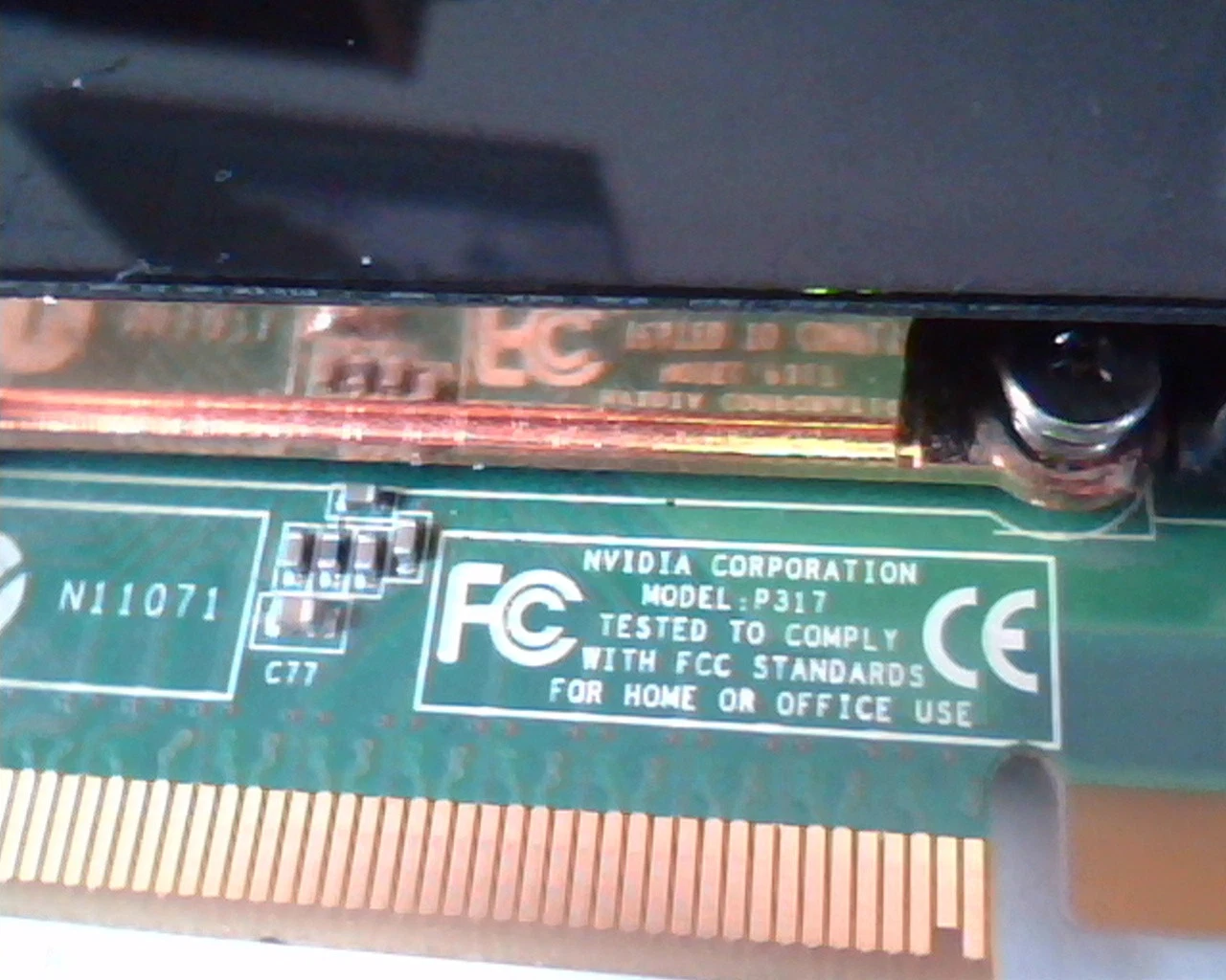 PCI-E express card NVIDIA Quadro FX P317 A01 180-10317-0000-A01 Dual DVI TV - image 2