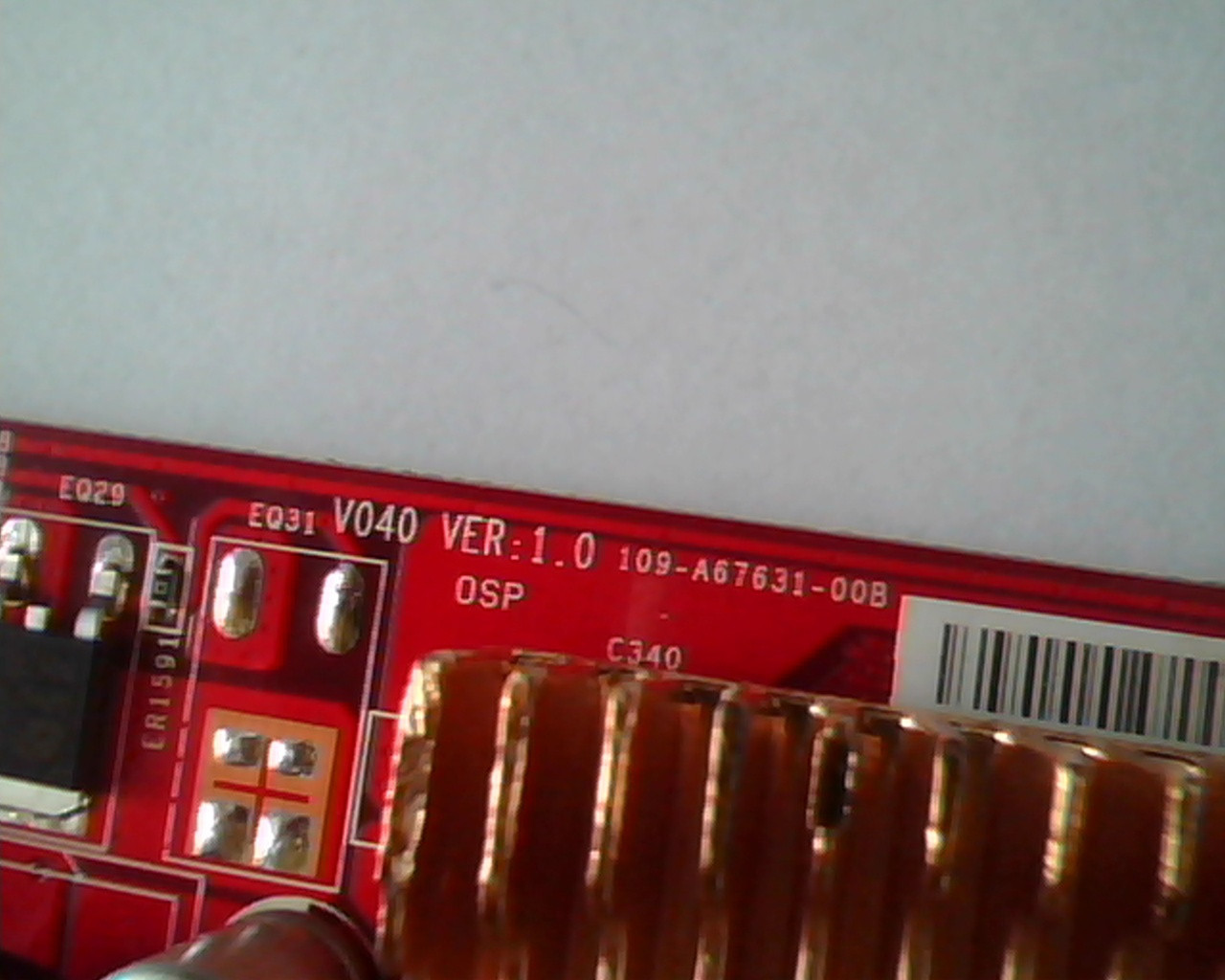 PCI-E express card MSI V040 Ver 1.0 109-A67631-00B RX1600PRO-TD256E RX1600 Pro - image 2