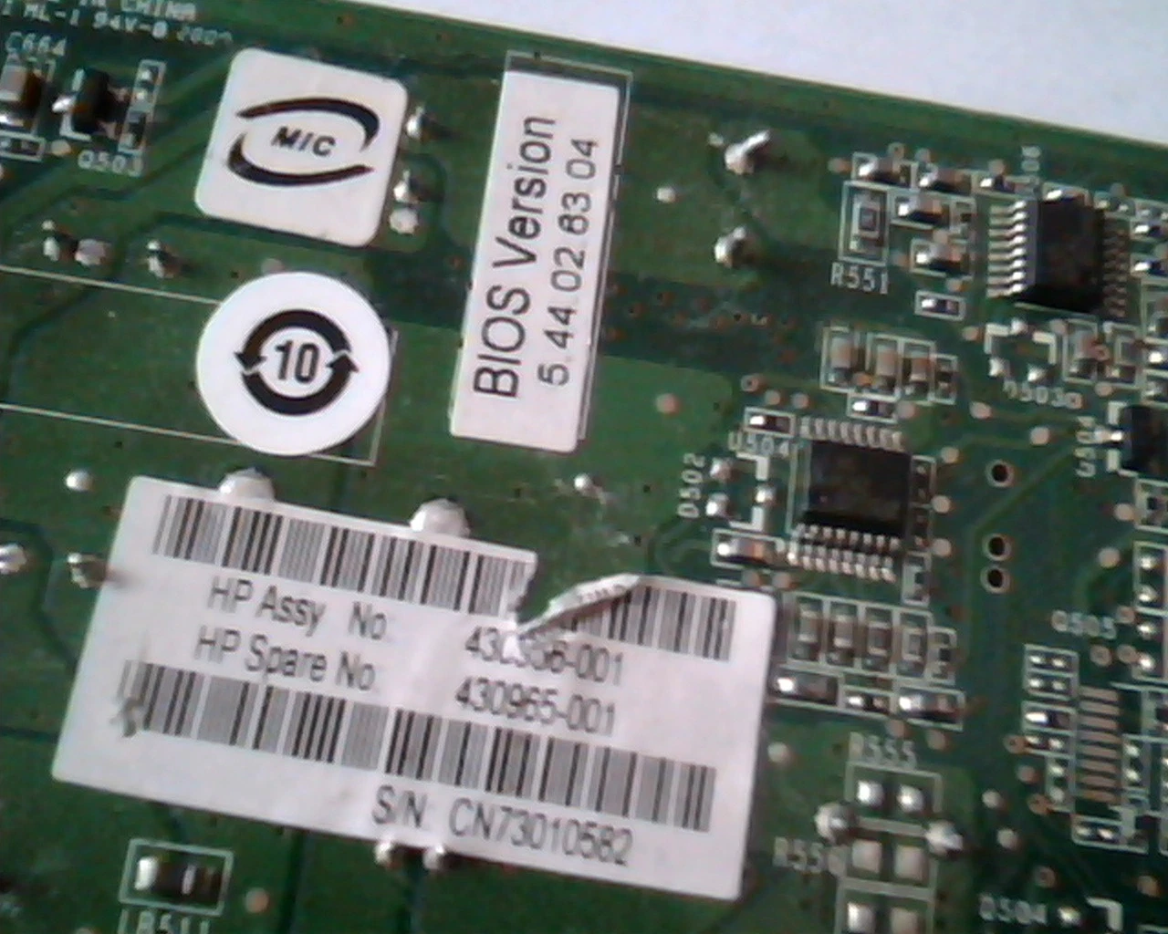 PCI-E express card 180-10383-0C00-A01 NVIDIA P383 430356-001DVI DCV-00154-N1-GP - image 5
