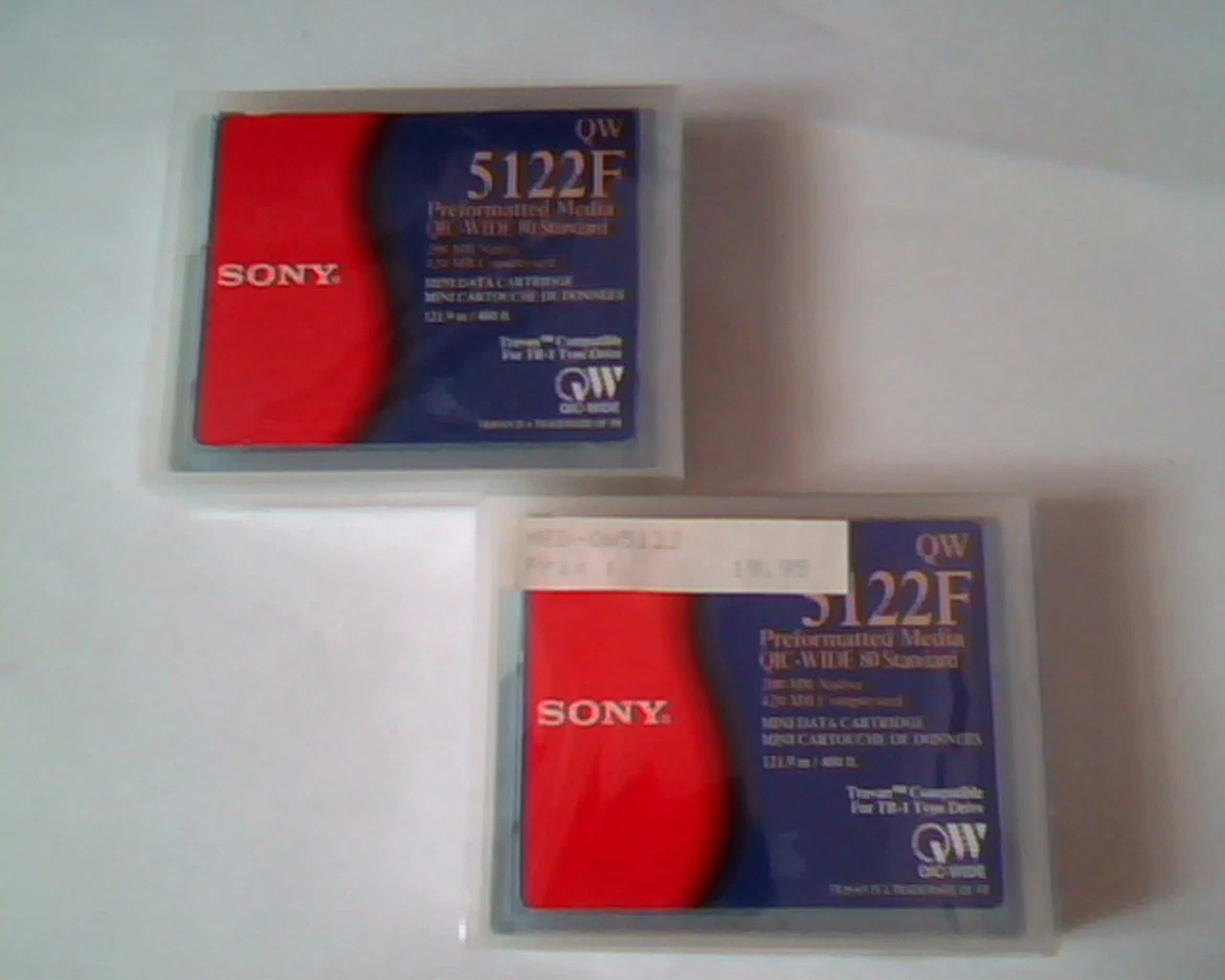 Data Cartridge Storage Sony QW 5122F QIC-WIDE 80 Standard - SET of 2 BRAND NEW