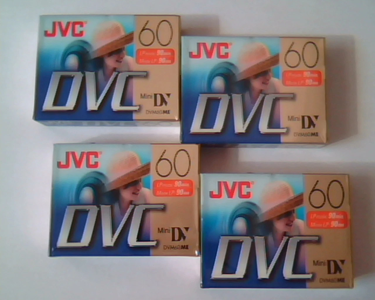 Digital Cartridge Video JVC DVC Mini DV DVM60ME 90 min - SET of 4 BRAND NEW