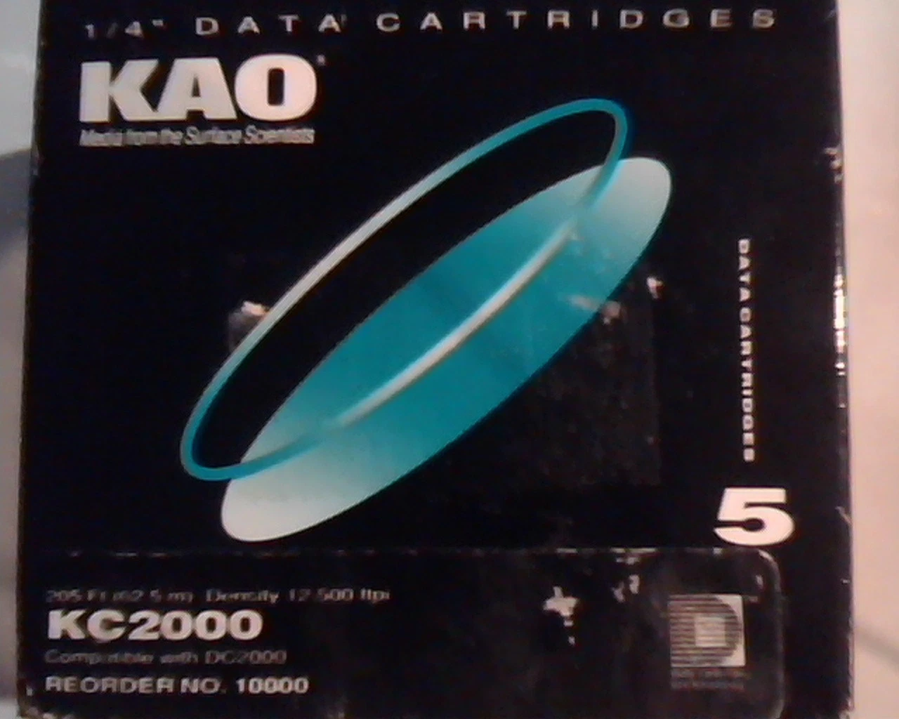 LOT of 9 BRAND NEW Data Cartridge Storage KAO KC2000 DC2000 205ft 1/4" - image 2