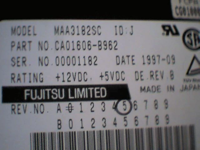 Hard Drive SCSI Fujitsu MAA3182SC CA01606-B962 80-pin Qlogic 18GB - image 4