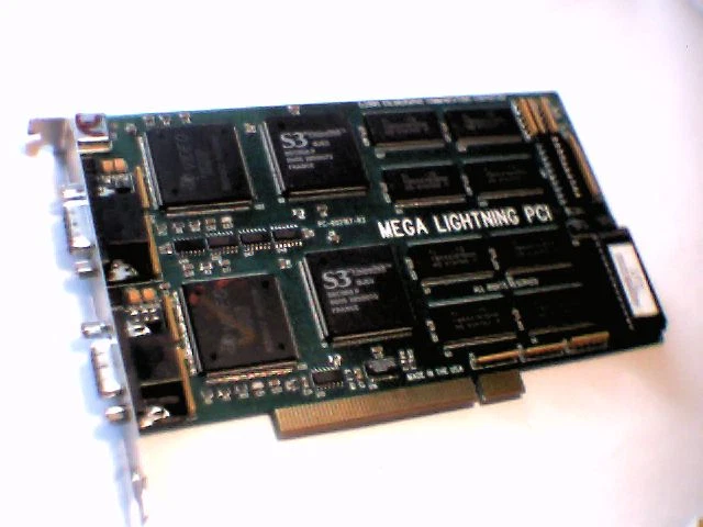 PCI Video card ColorGraphic Mega Lightning PCI 8M Dual S3 Vision968 PC-602167-R3