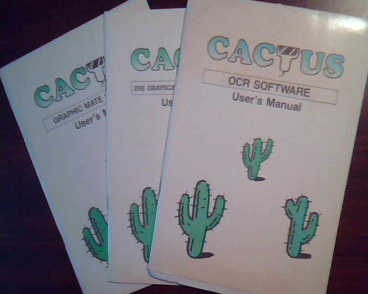 Cactus OCR Software User's Manual - Hand held Scanner IBM PC/XT/AT guide