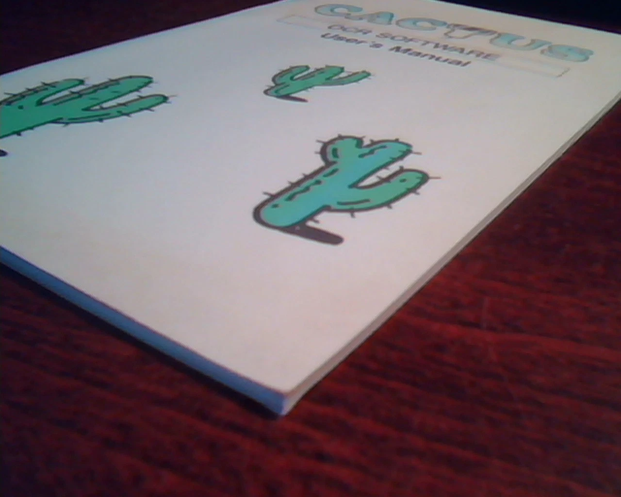 Cactus OCR Software User's Manual - Hand held Scanner IBM PC/XT/AT guide - image 5