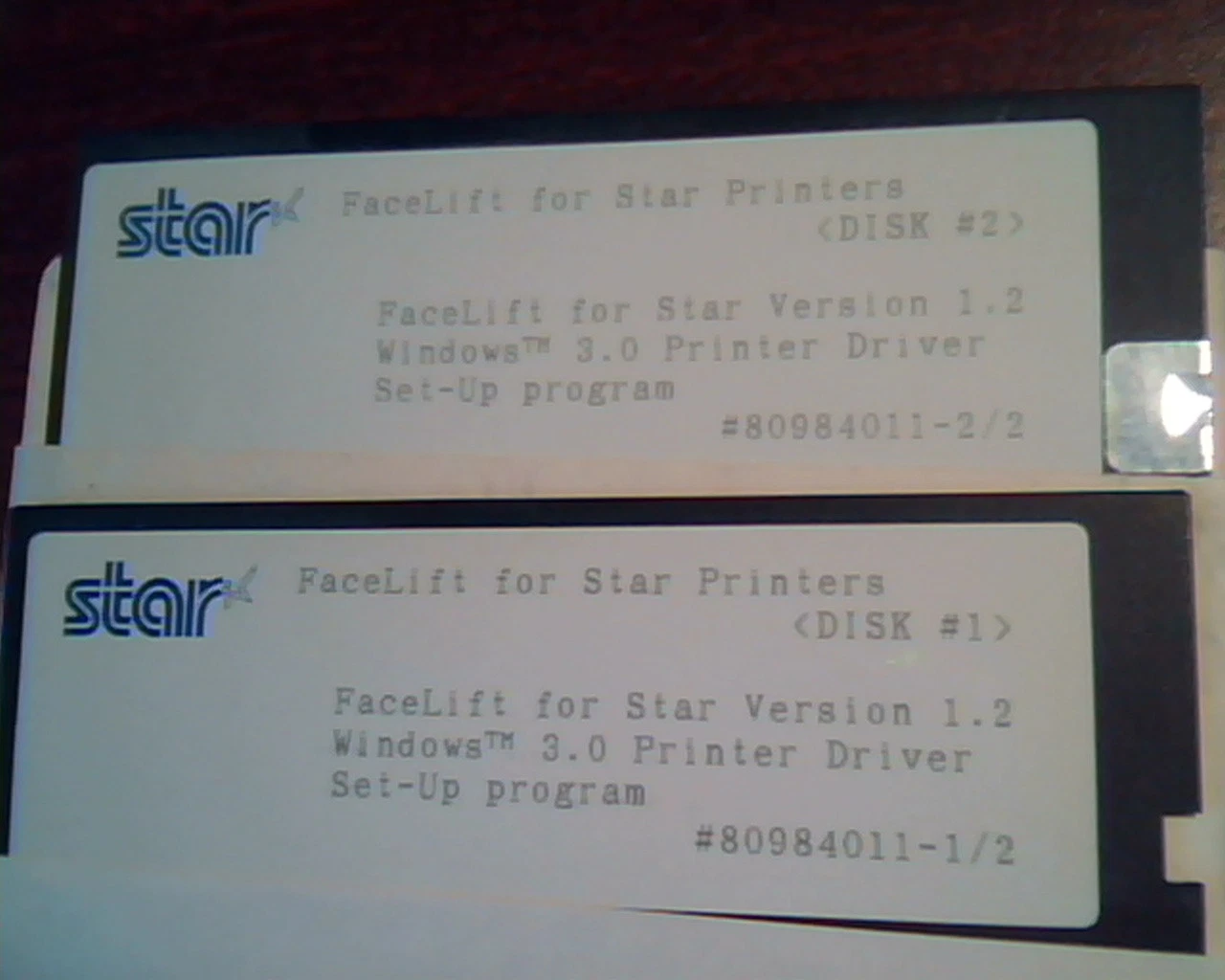 Floppy Disk Star FaceLift for Star Printers Version 1.2 Windows 3.0 Set-up - image 2