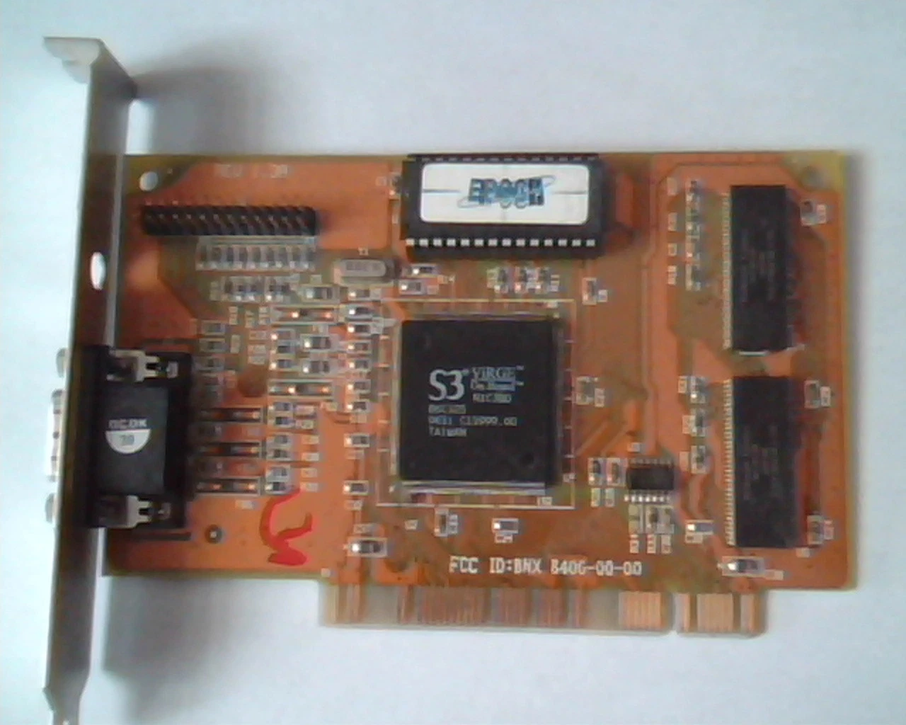 PCI Video card S3 ViRGE BNX 8400-00-00 Epoch Rev 1.3A VGA