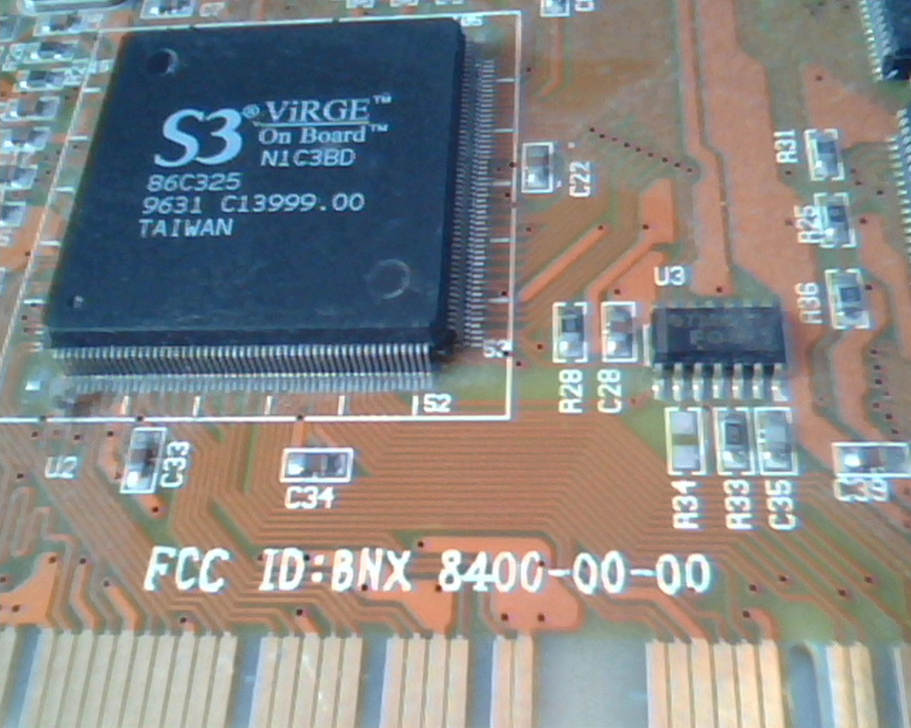 PCI Video card S3 ViRGE BNX 8400-00-00 Epoch Rev 1.3A VGA - image 2