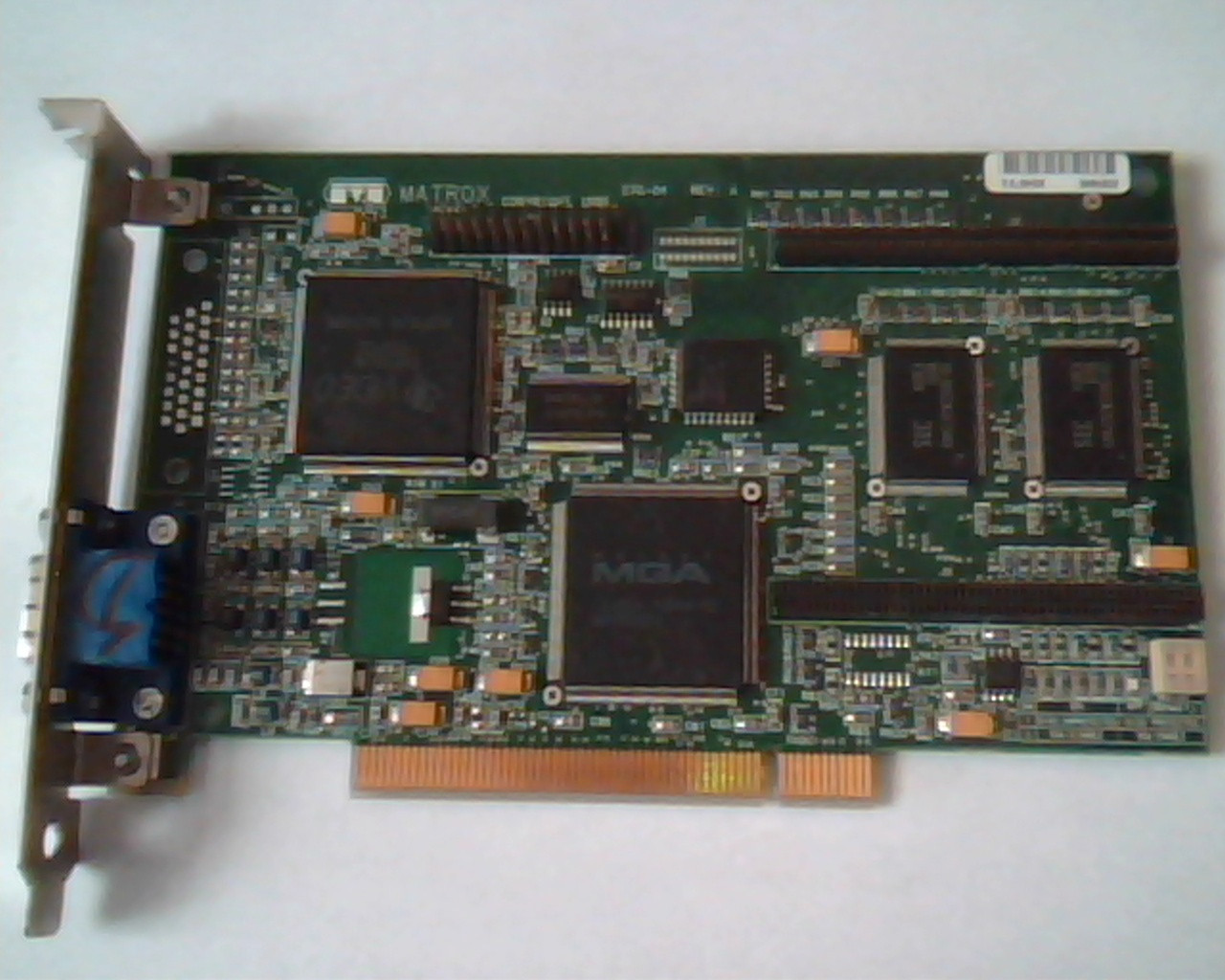 PCI Video card Matrox 576-04 Rev A MGA ID7057600 5509017 VGA 1L90I