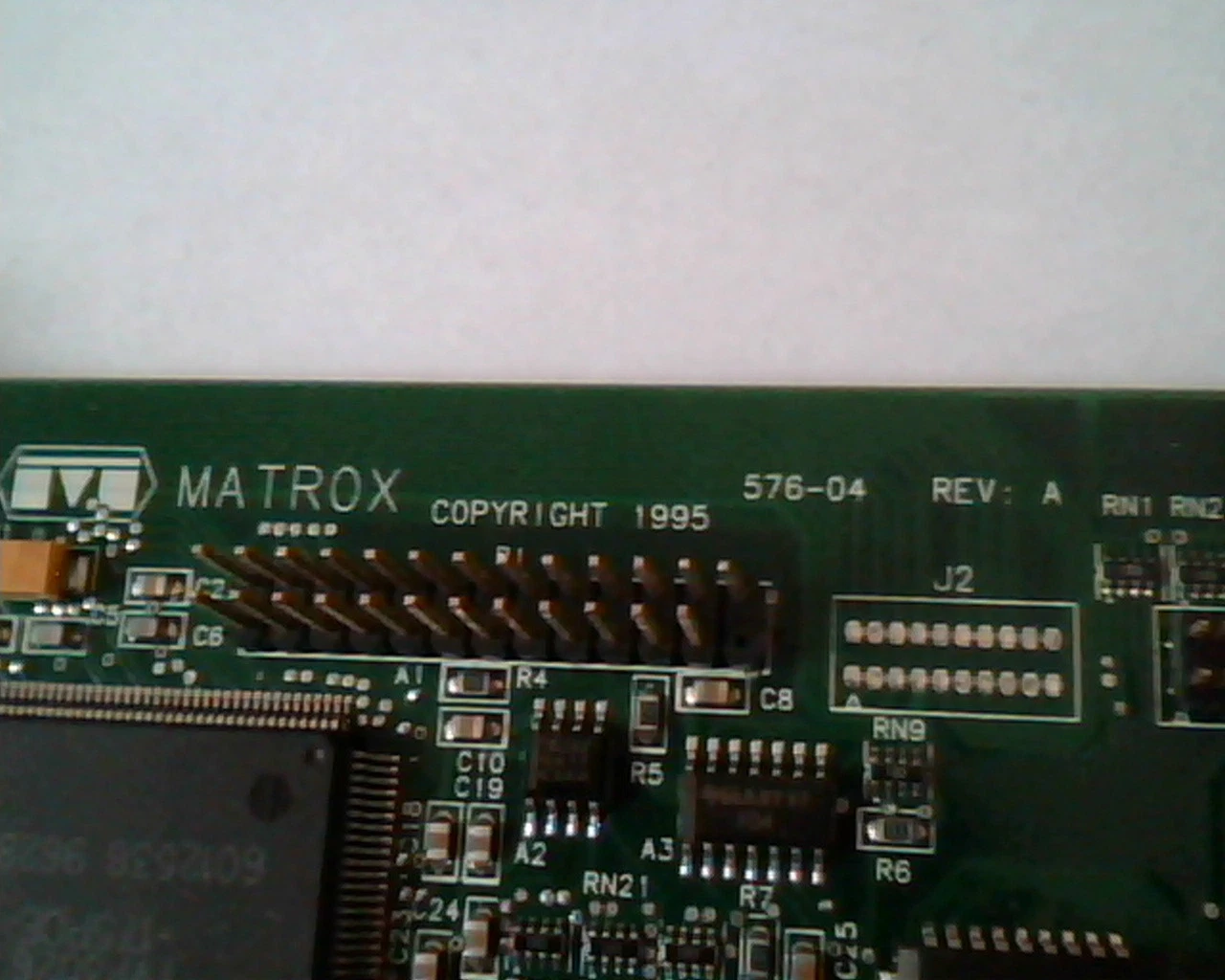 PCI Video card Matrox 576-04 Rev A MGA ID7057600 5509017 VGA 1L90I - image 2