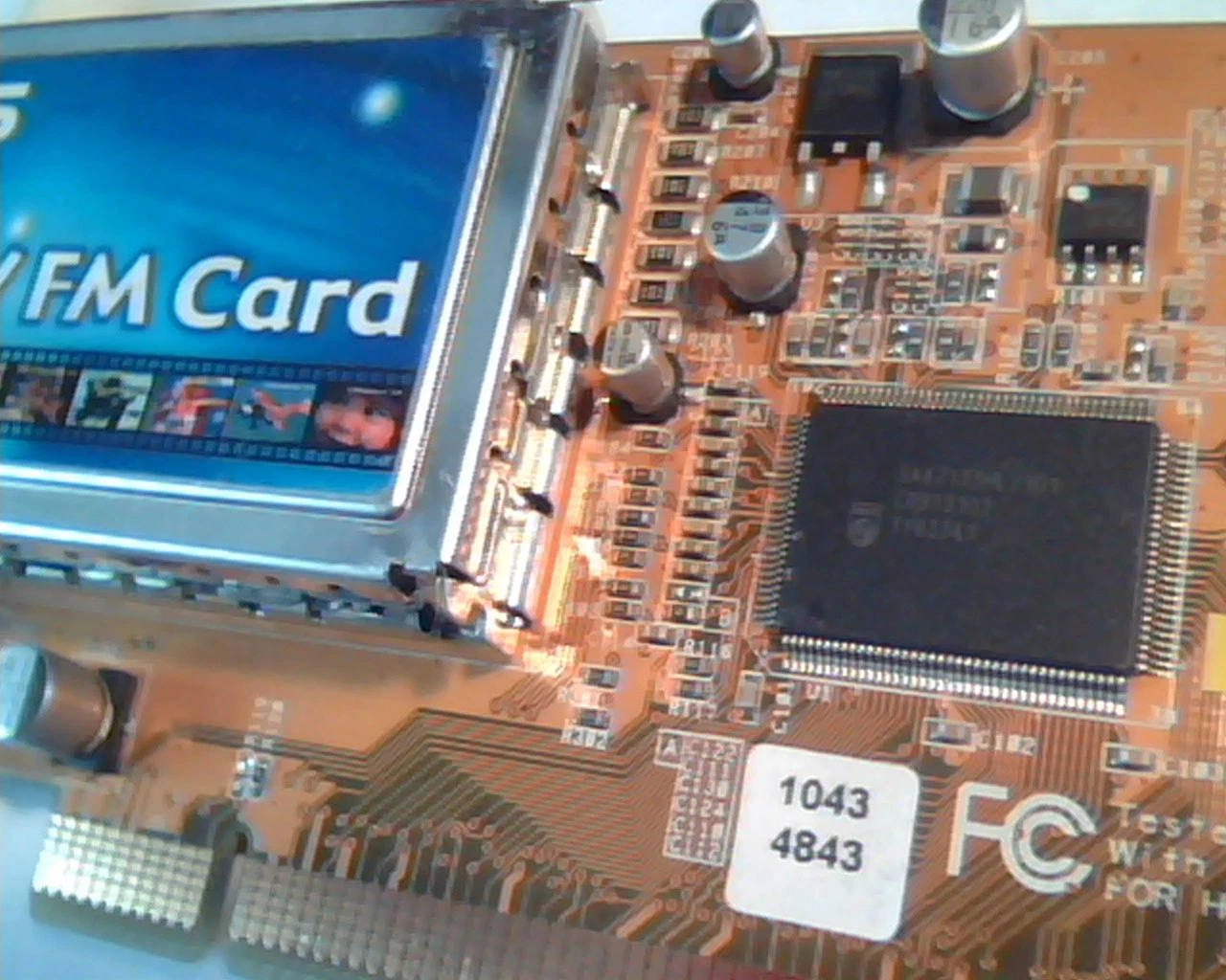 PCI Video card ASUS TV FM Card TV7133/FM/LP Rev 2.00 Controller C02-0236 Video - image 3