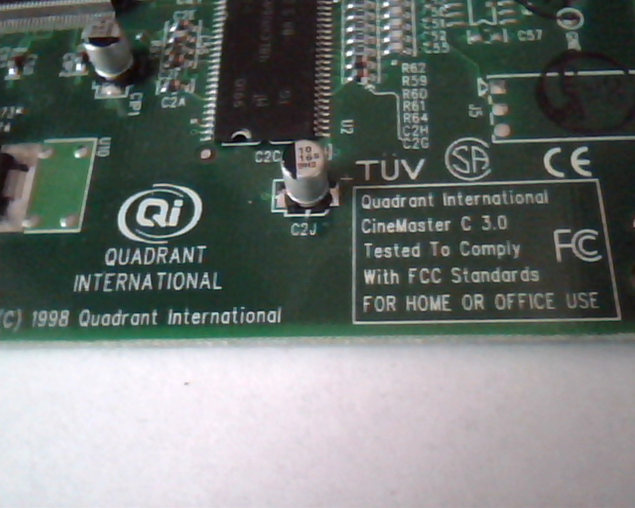PCI Video card C-Cube ZiVA Quadrant CineMaster C 3.0 SMTC 100975 Rev 1.3 Artwork - image 3