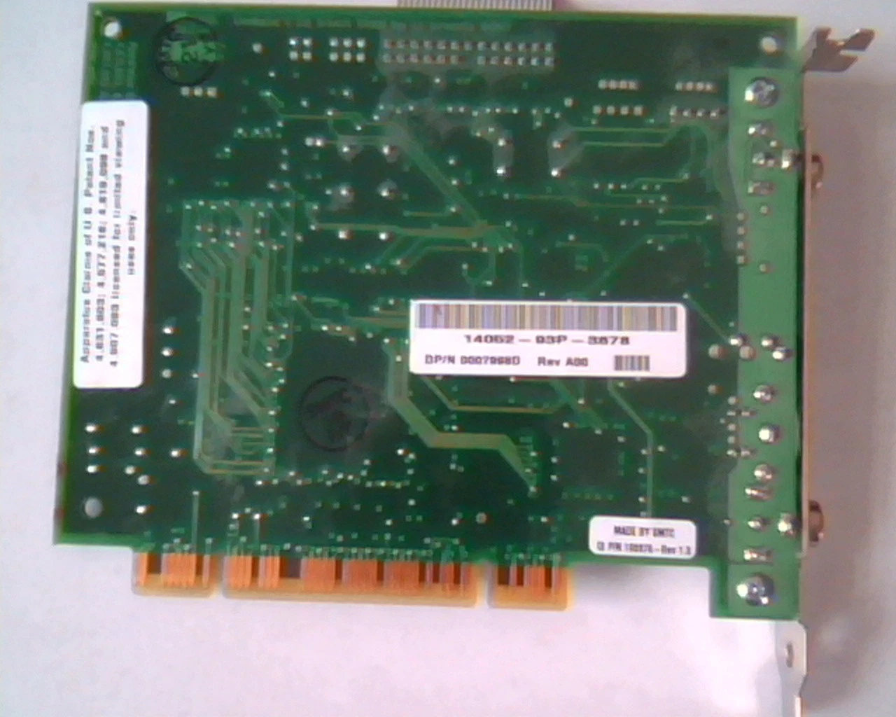 PCI Video card C-Cube ZiVA Quadrant CineMaster C 3.0 SMTC 100975 Rev 1.3 Artwork - image 5