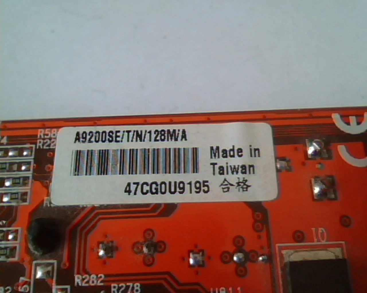 AGP card A9200SE/T R1.00 128M VGA Comp out S-Video 9200SE - image 3