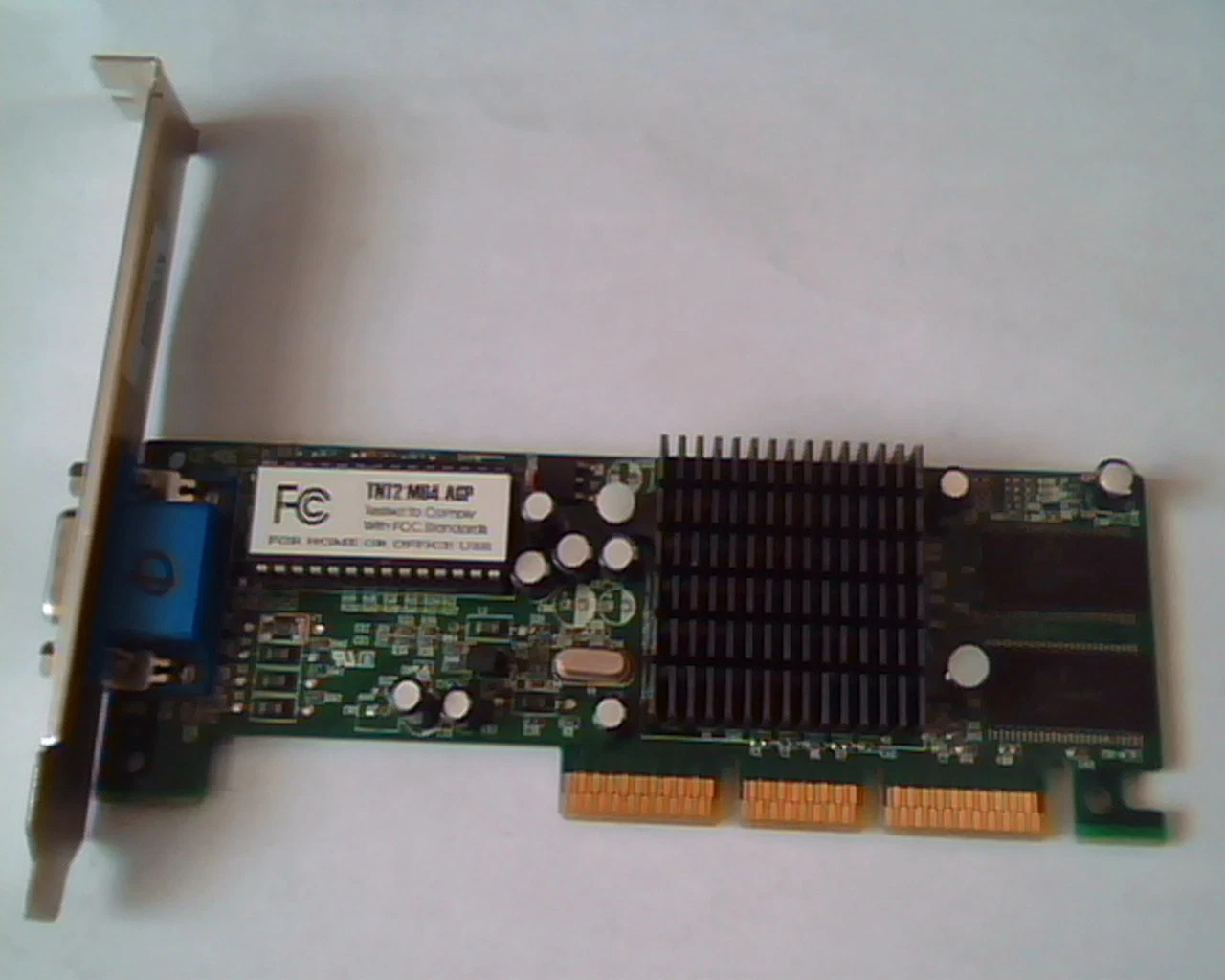 AGP card TNT2 M64 CE-406 32MB VGA very short 4VNTDH02 video graphics