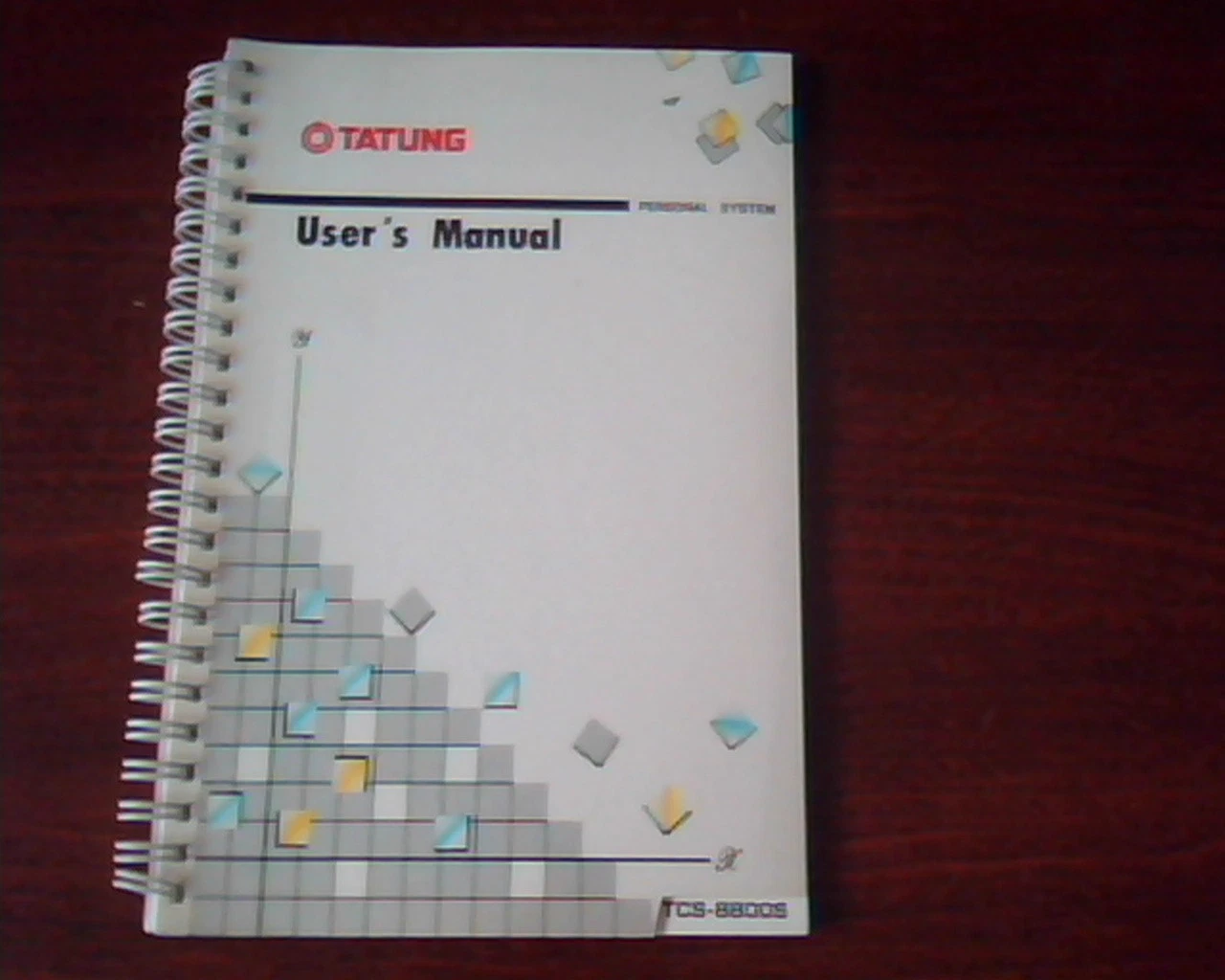 Tatung Personal System User's Manual - TCS-8800S August 1989 Rev 1.0 Spiral
