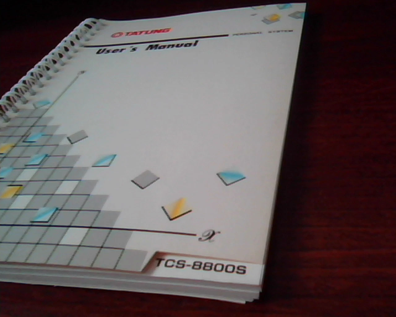 Tatung Personal System User's Manual - TCS-8800S August 1989 Rev 1.0 Spiral - image 2