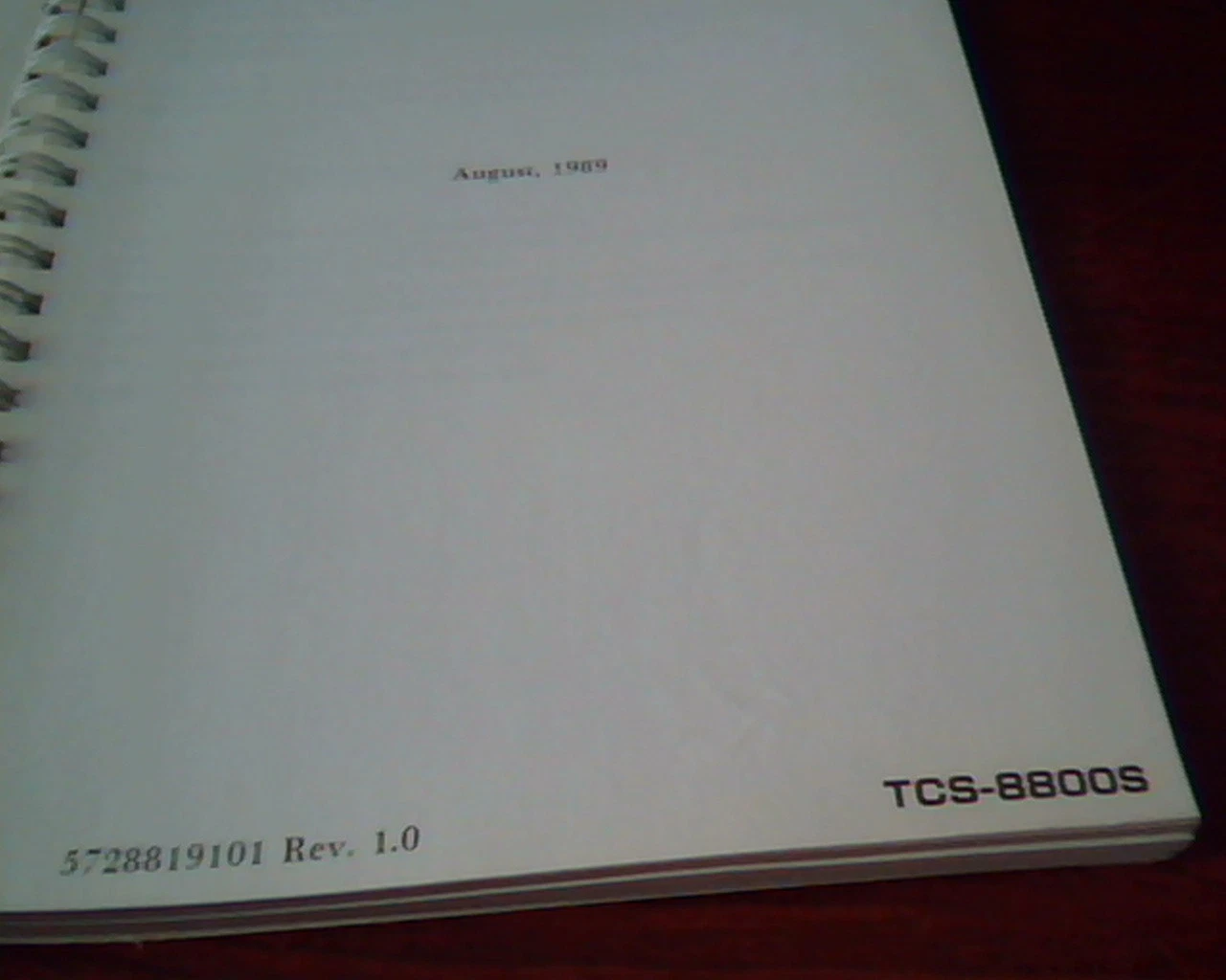 Tatung Personal System User's Manual - TCS-8800S August 1989 Rev 1.0 Spiral - image 3