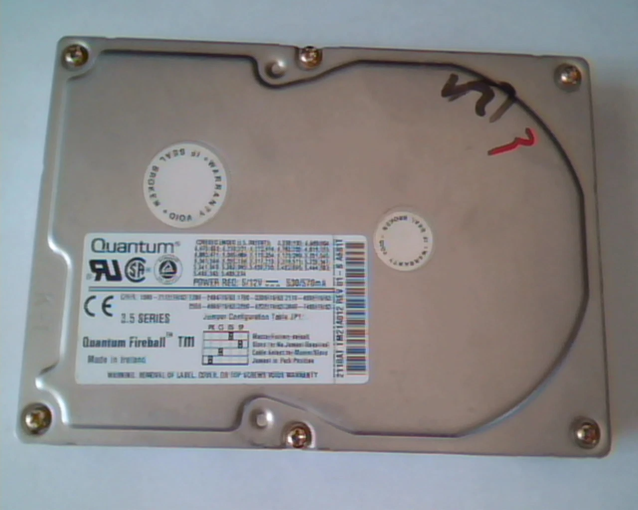 Hard Drive Disk IDE Quantum Fireball TM TM21A012 01-B A6B1T 2110AT TM25A012