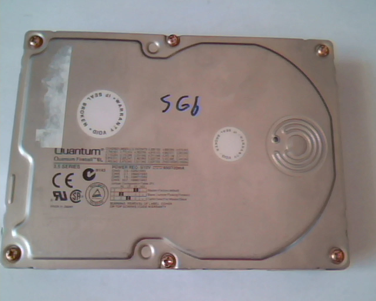 Hard Drive Disk IDE Quantum Fireball EL 5.1AT EL51A011 01-B