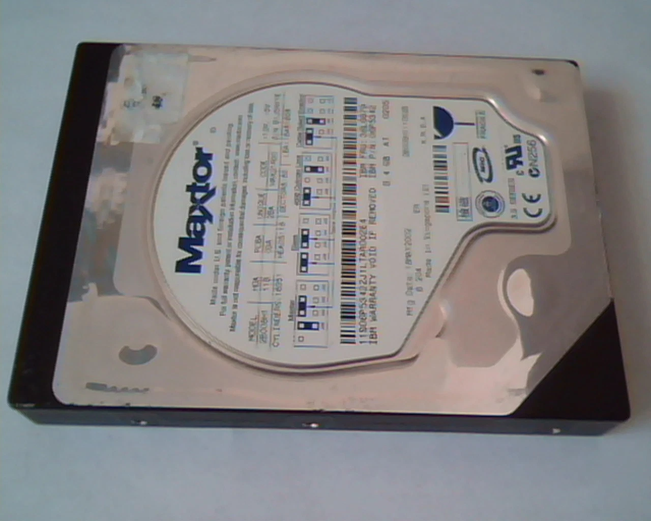Hard Drive Disk IDE Maxtor 2B008H1 11B 09A 2BA WAK21R90 16481808 36L8679 06P5342