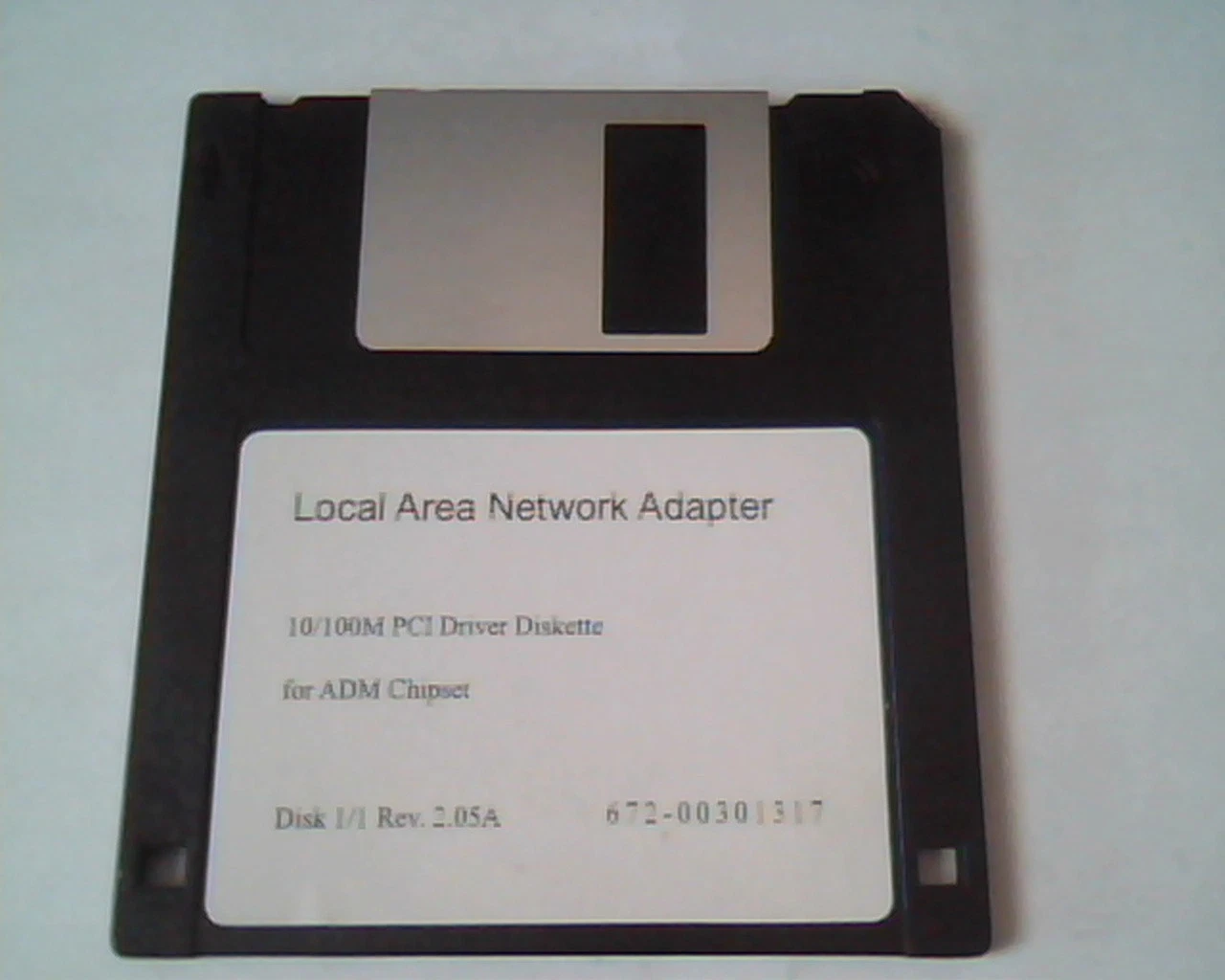 Floppy Disk Local Area Network Adapter 10/100M PCI Driver Diskette ADM Chipset