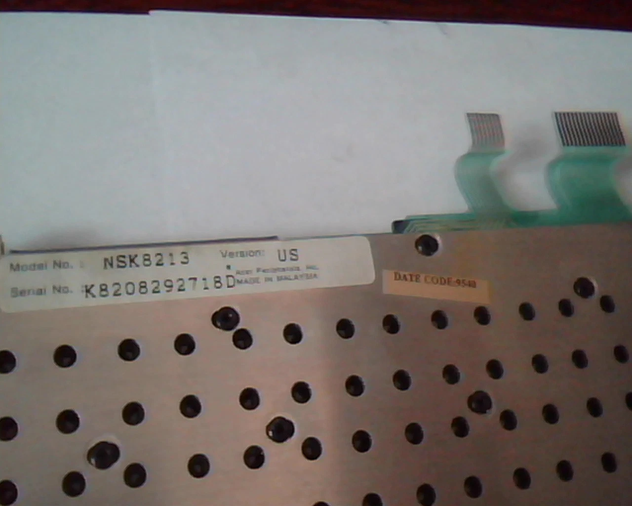 Replacement keyboard laptop NSK8213 Ver US Acer Peripherals - nice condition - image 5
