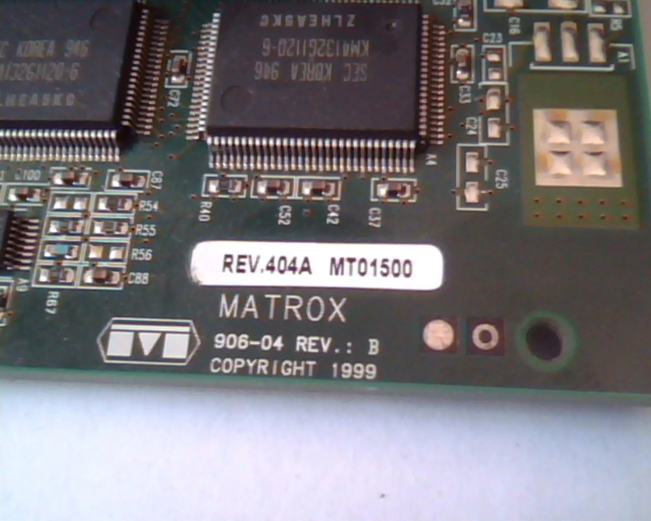AGP card Matrox 906-04 Rev B 404A MGI G4+MDH4A32G Dual VGA LAE33977 - image 2