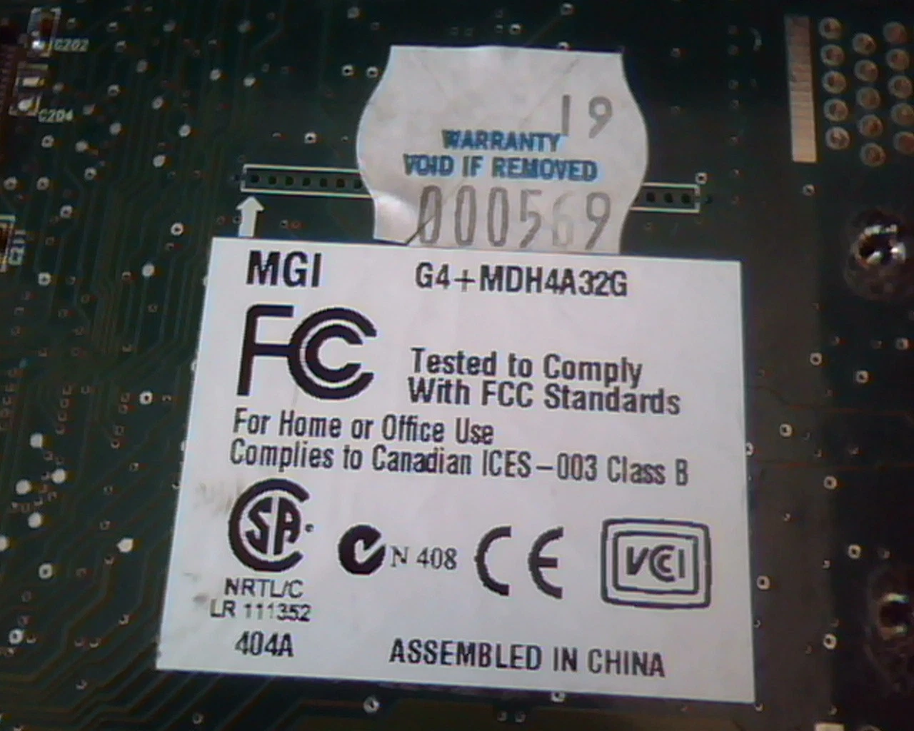 AGP card Matrox 906-04 Rev B 404A MGI G4+MDH4A32G Dual VGA LAE33977 - image 5
