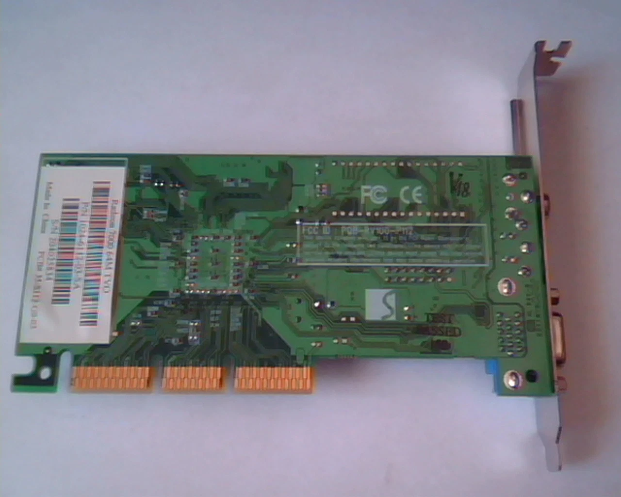 AGP card ATI Radeon 7000 64M TVO 1024-6112-03-SA PQB-RV100-P112 VGA Comp out - image 2