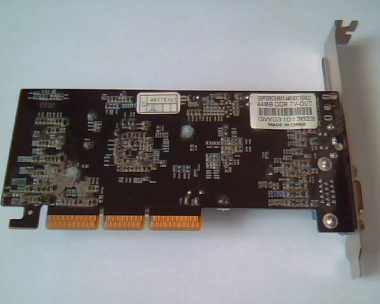 AGP card GeForce4MX 440-8X Ver D 64MB DDR TV-out VGA MX440 - image 4