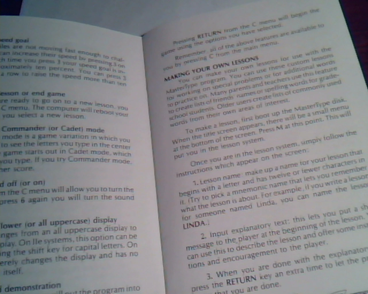 Manual MasterType The Typing Instruction Game Lightning Software Scarborough - image 3